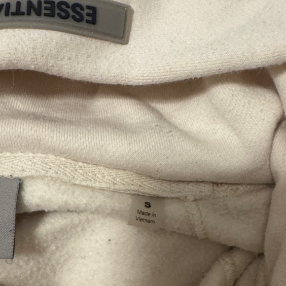 Essentials Beige Hoodie for Men - Picture 7 of 8